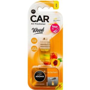 Ароматизатор автомобильный Aroma car wood 6ml master box Ice Tea Peach